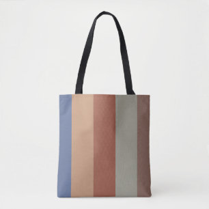 Rustic Colours Classic Straight Bands Tote Bag