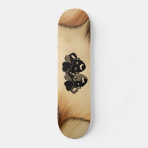 Rustic Comedy and Tragedy Theatre Design Skateboard