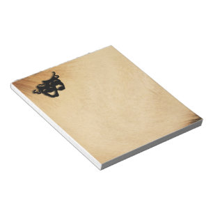 Rustic Comedy and Tragedy Theatre Masks Notepad