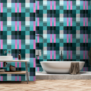 Rustic Contemporary Plaid  Wallpaper