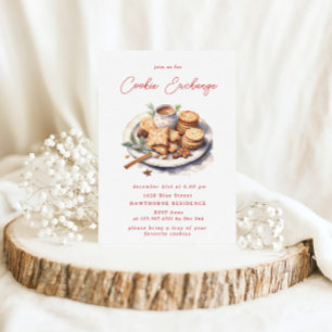 Rustic Cookie Exchange Christmas Party Invitation