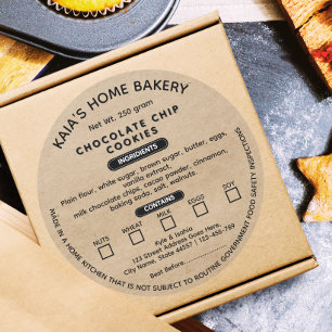 Rustic Cookies Label Cottage law label