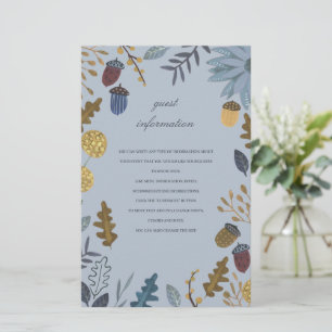Rustic cordon feuille mariage de automne Informati