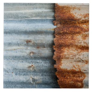 Rustic Corrugated Metal Tile