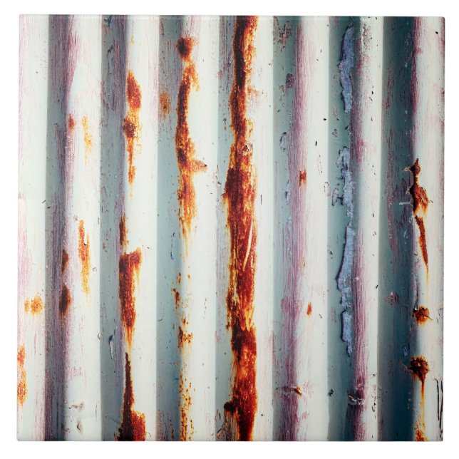Rustic Corrugated Metal Tile (Front)