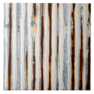 Rustic Corrugated Metal Tile