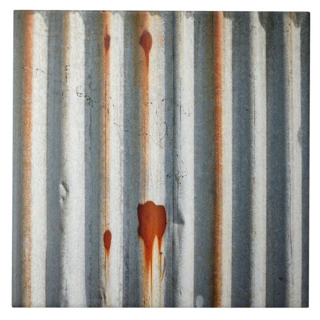 Rustic Corrugated Metal Tile (Front)