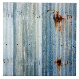 Rustic Corrugated Metal Tile