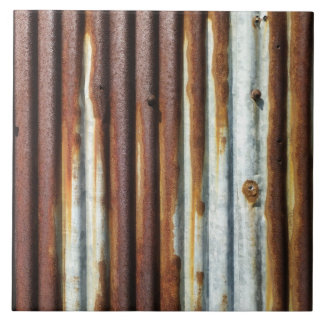 Rustic Corrugated Metal Tile