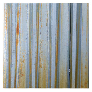 Rustic Corrugated Metal Tile