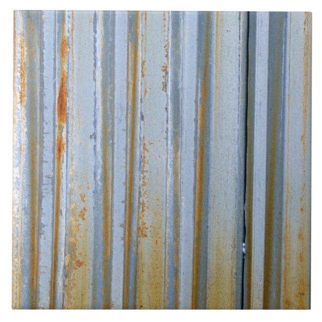Rustic Corrugated Metal Tile (Front)