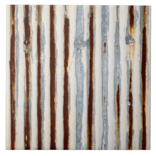 Rustic Corrugated Metal Tile
