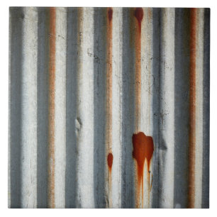 Rustic Corrugated Metal Tile