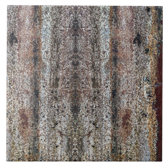 Rustic Corrugated Metal Tile (Front)