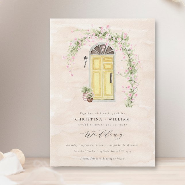 Rustic Cottage Garden Wedding Invitation (Creator Uploaded)