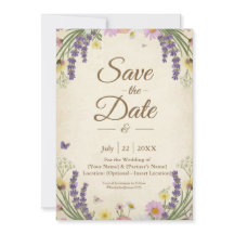 Rustic Cottagecore Enregistrer la carte Date
