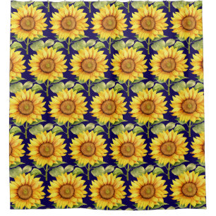 Rustic Country Americana Sunflower Shower Curtains