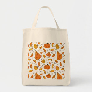 Rustic Country Autumn Fall Pumpkin Tote Bag
