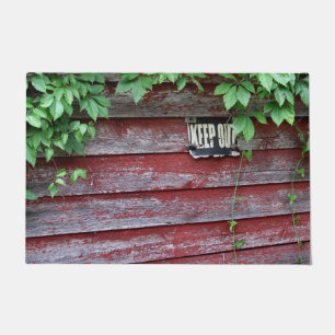 Rustic Country Barn by mcful Door Mat Rug