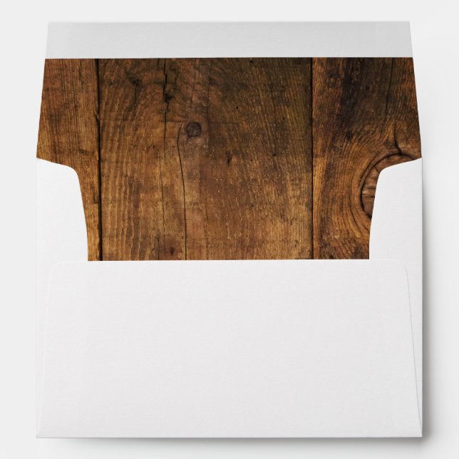 Rustic Country Barn Wood Envelopes (Back (Bottom))