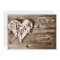 Rustic Country Barn Wood Love Heart Wedding Invite
