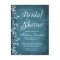 Rustic Country Blue Swirls Bridal Shower Postcards