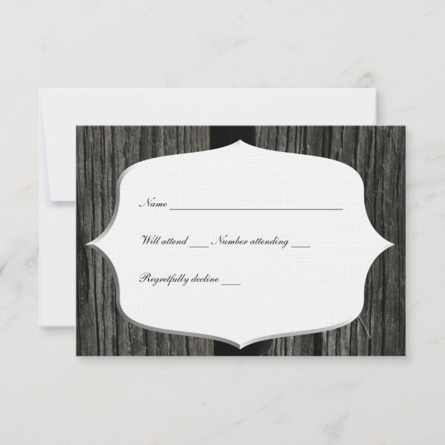 Rustic Country Bois Grange Porte rsvp (Devant)