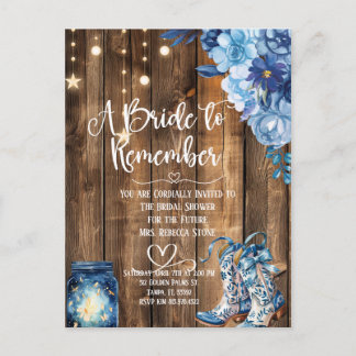 Rustic Country Bridal Shower Invitation 