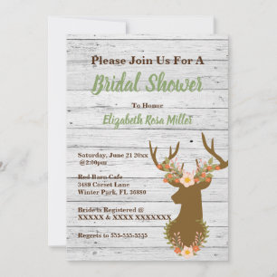 Rustic Country Bridal Shower Invitation