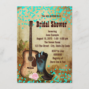 Rustic Country Bridal Shower Invitation