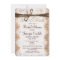 Rustic Country Burlap Bridal Shower Invitations