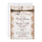Rustic Country Burlap Bridal Shower Invitations
