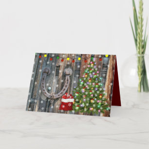 Rustic Country Charm Christmas Holiday Card