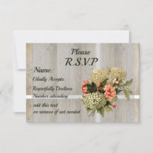 Rustic Country Chic, Vieux Bois et Fleurs RSVP