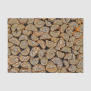 Rustic Country Chopped Firewood Tissue Paper