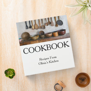 Rustic Country Cookbook Personalized Recipes Album Binder