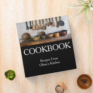 Rustic Country Cookbook Personalized Recipes Album Binder
