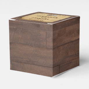 Rustic Country Cowboy Hats Wedding Favour Box