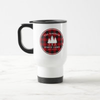 Rustic Country Family Cabin Tree Red Buffalo Plaid