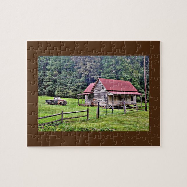 Rustic Country Farmhouse Puzzle (Horizontal)