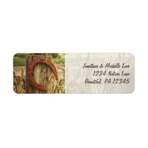 Rustic Country Fence et Horseshoe Adresse