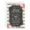 Rustic Country Floral Burlap Stripes Bridal Shower