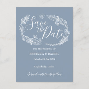 Rustic Country Floral Enregistrer la carte de date