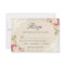 Rustic Country Floral Lace Burlap Meal Choice RSVP