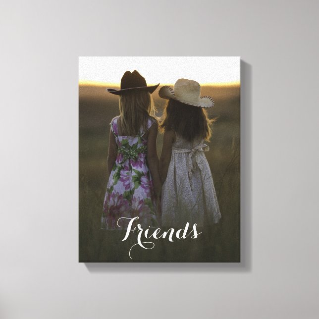 Rustic Country Friends Canvas Print (Front)