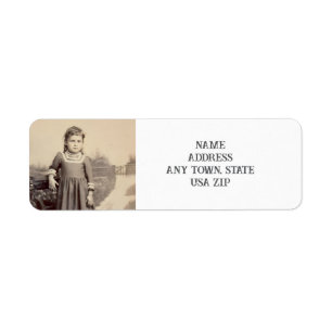 Rustic Country Girl Return Address Label 
