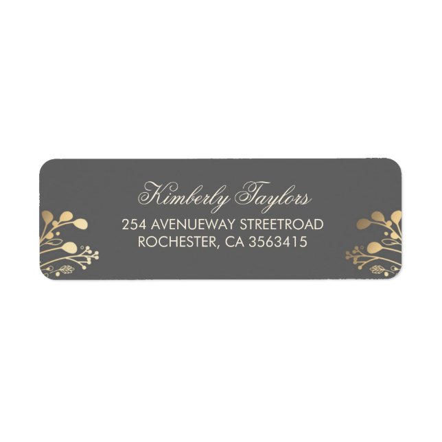 Rustic Country Gold Wedding (Front)