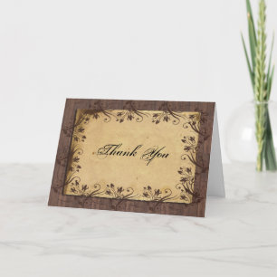 Rustic Country Grange Carte de remerciements de be