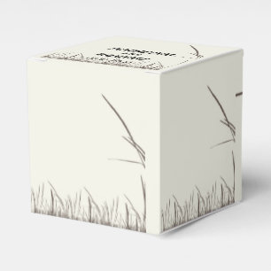 Rustic Country Grasslands Wedding Favour Box