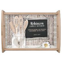 Rustic Country Kitchen w/ Monogram